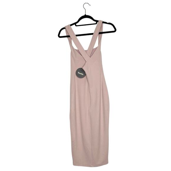 NWT Nookie Viva 2 Way Midi Dress Women's Dusty Pink Size Medium - Picture 4 of 8